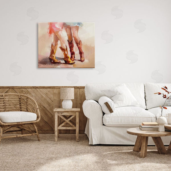 Stupell Industries Ziwei Li | Southwestern Cowgirls Dancing Wall Art