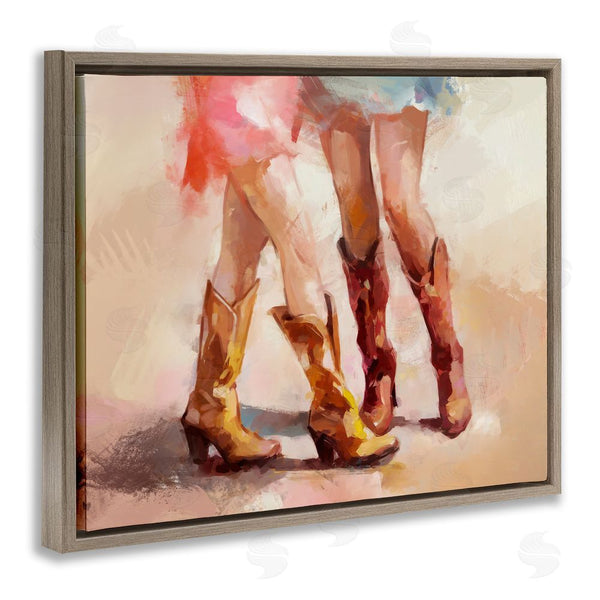 Stupell Industries Ziwei Li | Southwestern Cowgirls Dancing Wall Art