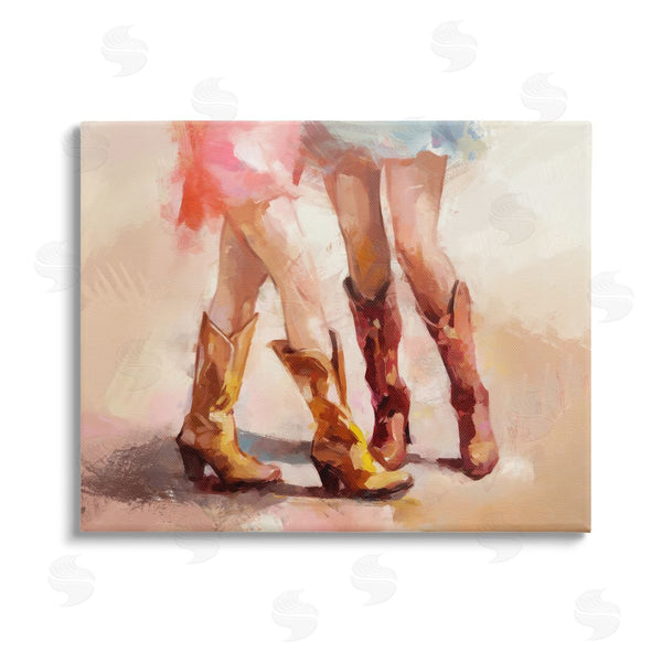 stupell industries Ziwei Li | Southwestern Cowgirls Dancing Wall Art