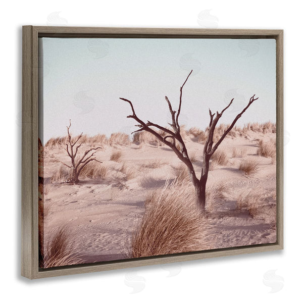 Stupell Industries Ziwei Li | Southwestern Desert Tree Landscape Soft Muted Brush Wall Art