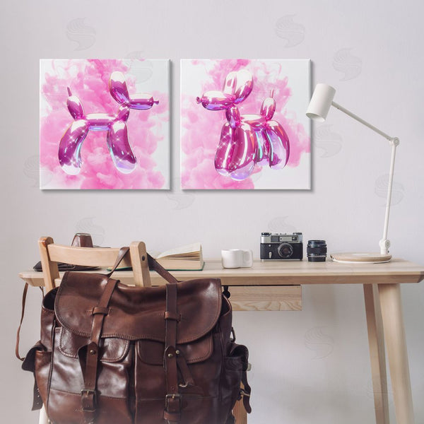 Stupell Industries Ziwei Li | Sparkle Balloon Dogs Wall Art