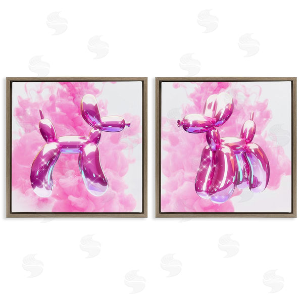 Stupell Industries Ziwei Li | Sparkle Balloon Dogs Wall Art