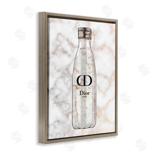 Stupell Industries Ziwei Li | Sports Bottle Glam Fashion Over Marble