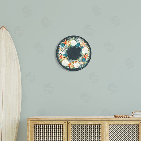 Stupell Industries Ziwei Li | Starfish And Nautical Sea Shell Wreath Wall Art