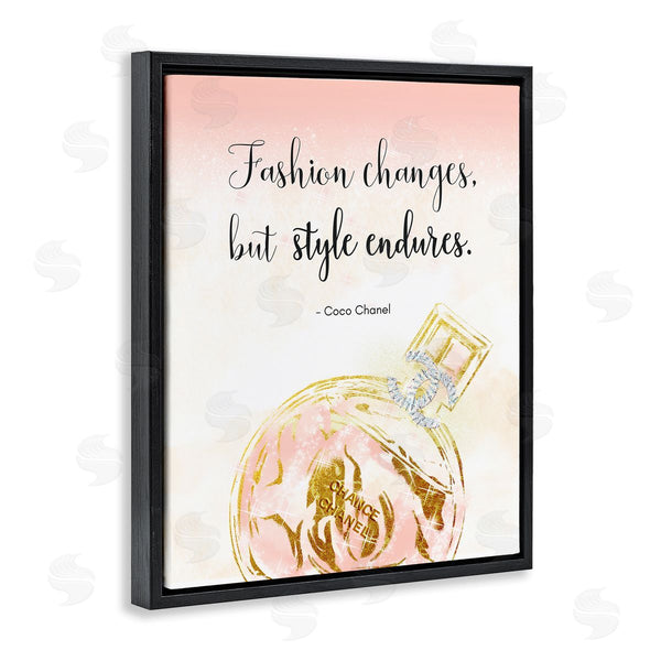 Stupell Industries Ziwei Li | Style Endures Typography Quote Designer Glam Perfume Wall Art