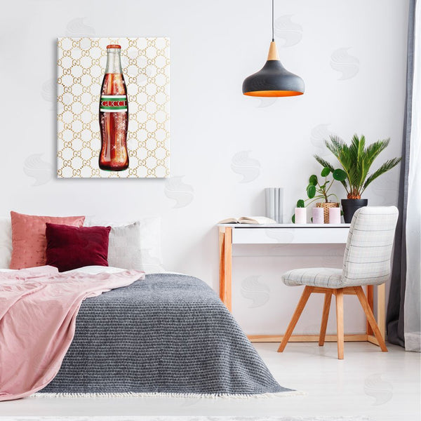 Stupell Industries Ziwei Li | Stylish Cola Bottle Kitchen Glam Fashion Pattern Wall Art