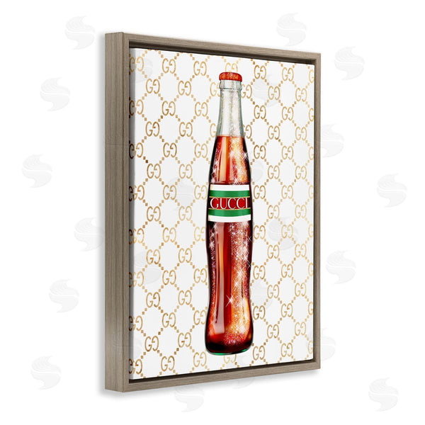Stupell Industries Ziwei Li | Stylish Cola Bottle Kitchen Glam Fashion Pattern Wall Art