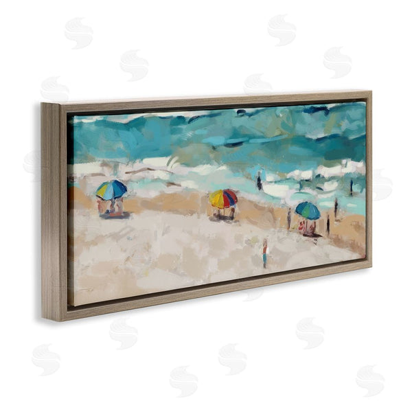 Stupell Industries Ziwei Li | Summer Beachgoers On Shore Wall Art