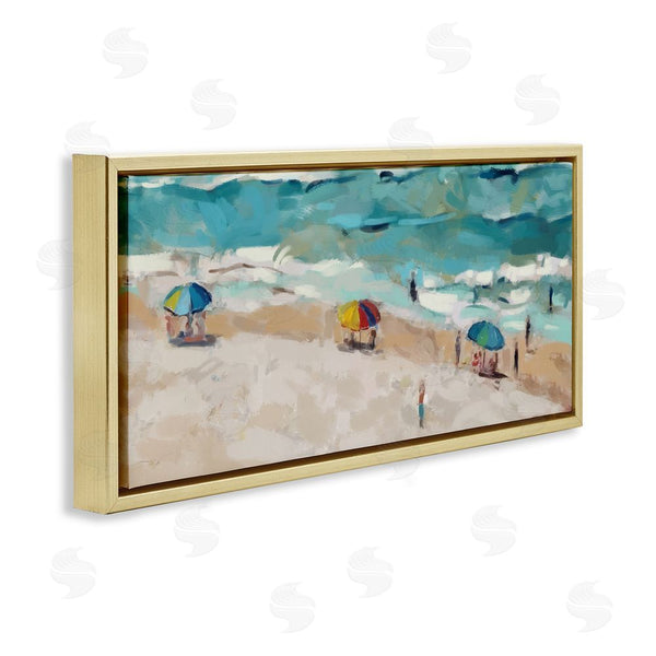 Stupell Industries Ziwei Li | Summer Beachgoers On Shore Wall Art