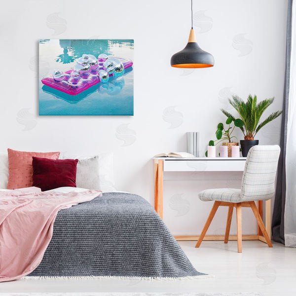 Stupell Industries Ziwei Li | Summer Pool Disco Balls Wall Art