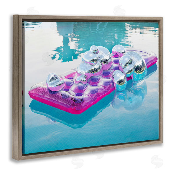 Stupell Industries Ziwei Li | Summer Pool Disco Balls Wall Art