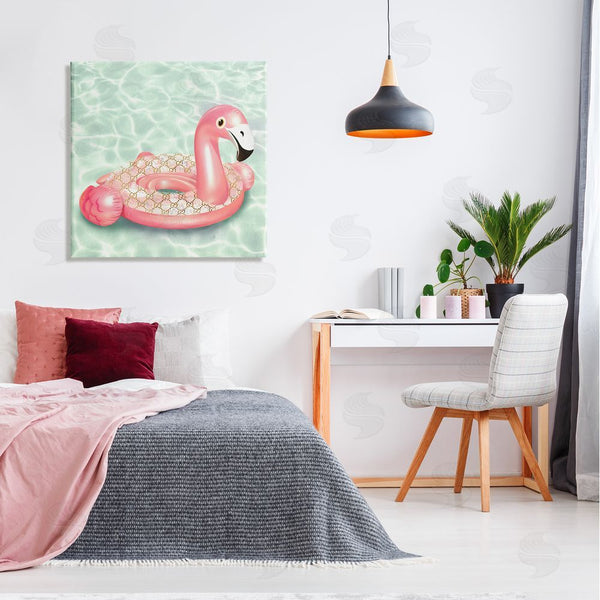 Stupell Industries Ziwei Li | Summer Pool Float Glam Pattern Fashion Emblem Wall Art