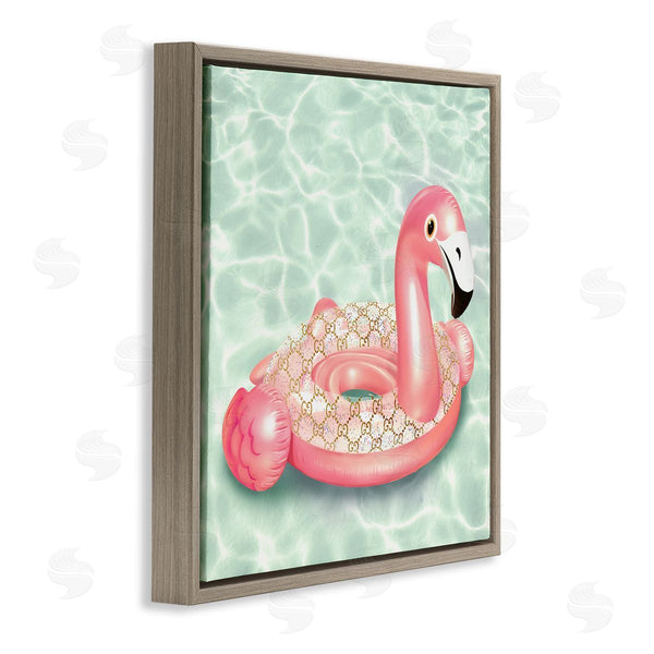 Stupell Industries Ziwei Li | Summer Pool Float Glam Pattern Fashion Emblem Wall Art