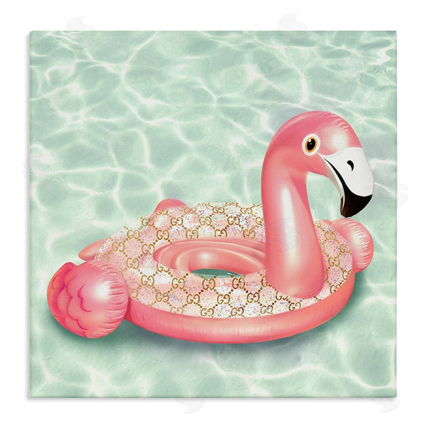 stupell industries Ziwei Li | Summer Pool Float Glam Pattern Fashion Emblem Wall Art