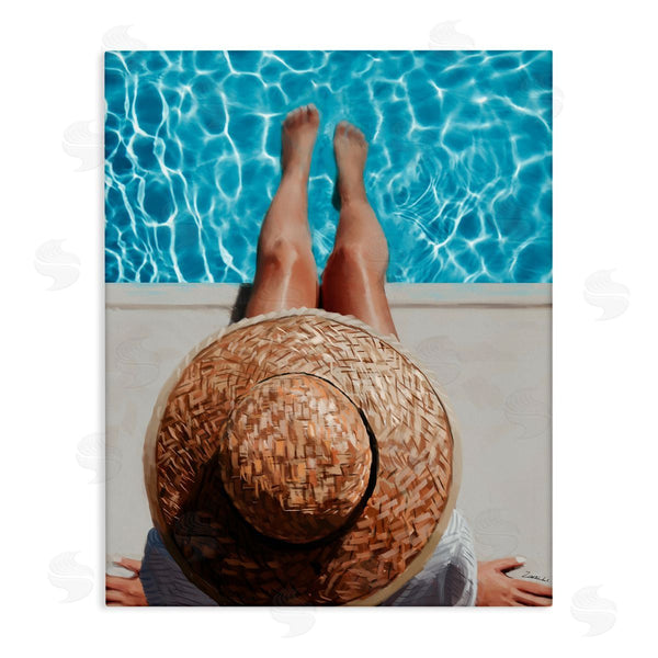 stupell industries Ziwei Li | Summer Poolside Sunhat Woman