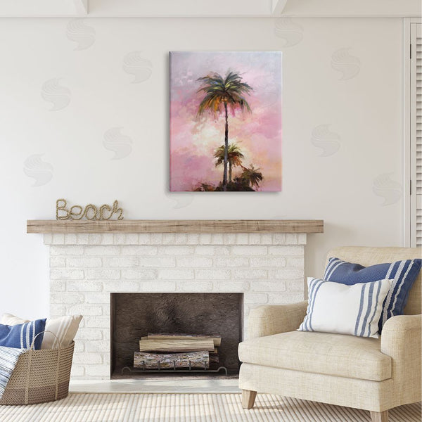 Stupell Industries Ziwei Li | Summer Sunset Palms Wall Art