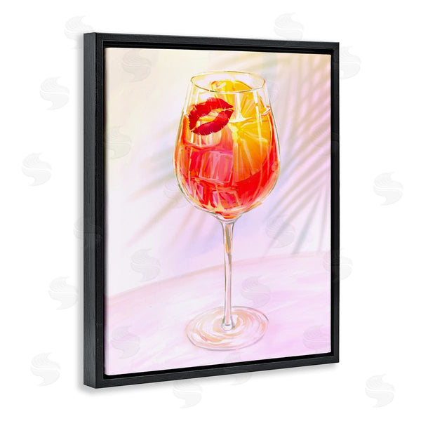 Stupell Industries Ziwei Li | Summery Citrus Cocktail With Lips