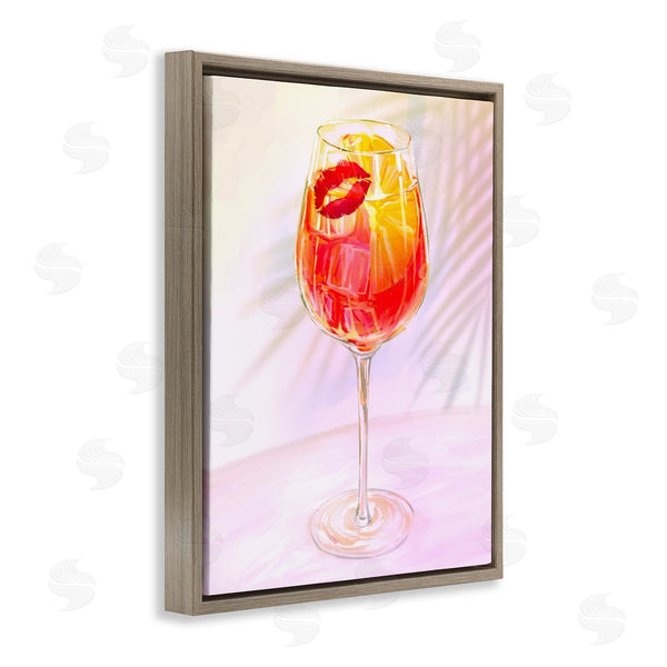 Stupell Industries Ziwei Li | Summery Citrus Cocktail With Lips