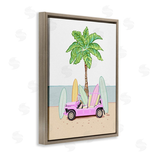 Stupell Industries Ziwei Li | Surfboard Filled Car Wall Art