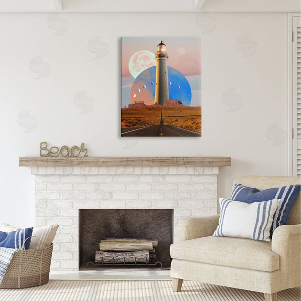 Stupell Industries Ziwei Li | Surreal Lighthouse In Desert Wall Art