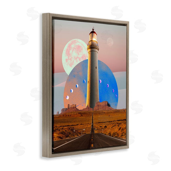 Stupell Industries Ziwei Li | Surreal Lighthouse In Desert Wall Art