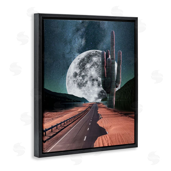 Stupell Industries Ziwei Li | Surreal Moon & Desert Highway Wall Art