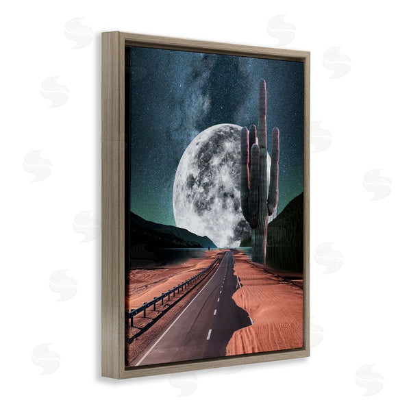Stupell Industries Ziwei Li | Surreal Moon & Desert Highway Wall Art