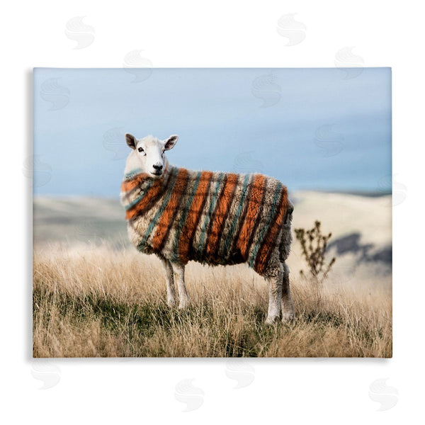 stupell industries Ziwei Li | Sweater Weather Sheep Animal Farm Plaid