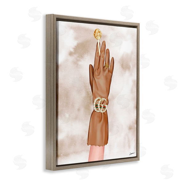 Stupell Industries Ziwei Li | Tan Glamorous Glove Wall Art