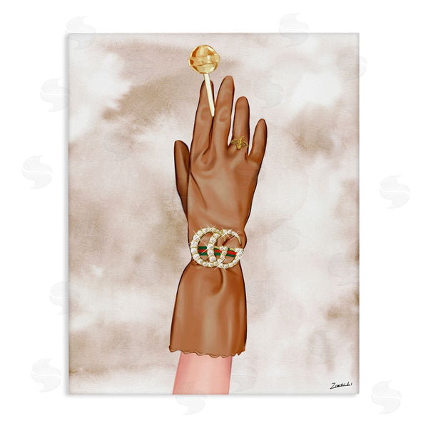 stupell industries Ziwei Li | Tan Glamorous Glove Wall Art
