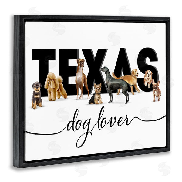 Stupell Industries Ziwei Li | Texas For Dog Lovers Family Favorite Pets Wall Art