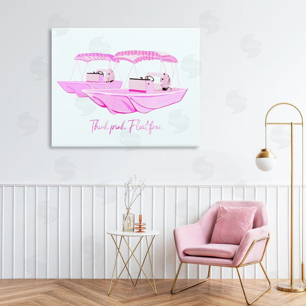 Stupell Industries Ziwei Li | Think Pink Float Free Boats Wall Art