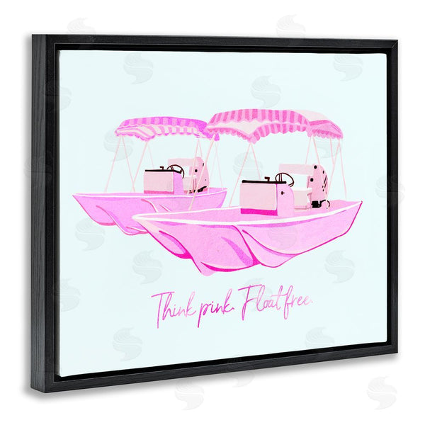 Stupell Industries Ziwei Li | Think Pink Float Free Boats Wall Art