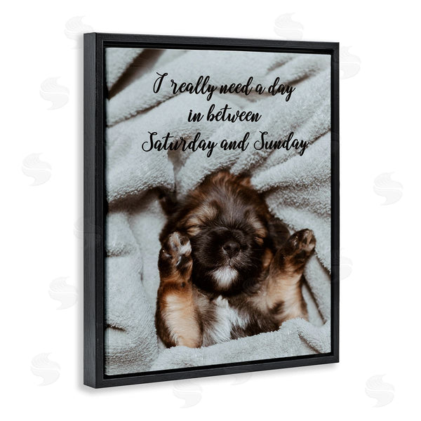 Stupell Industries Ziwei Li | Three Day Weekend Funny Dog