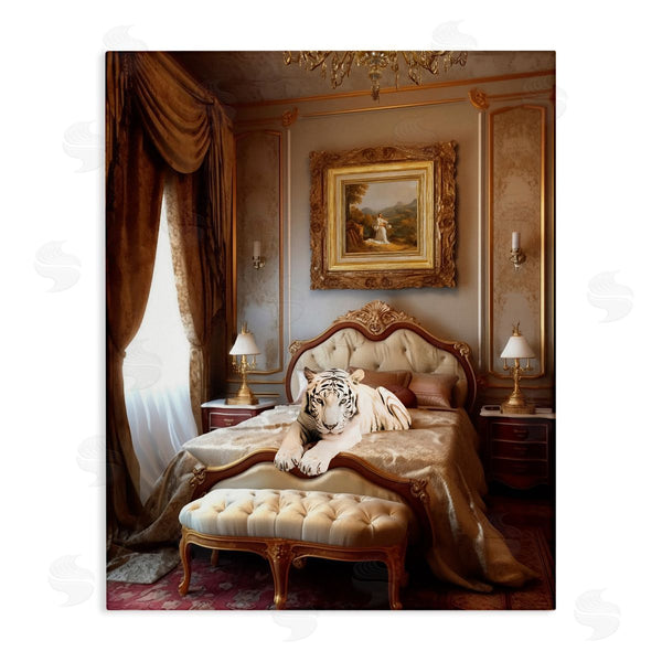stupell industries Ziwei Li | Tiger in Regal Room Wall Art