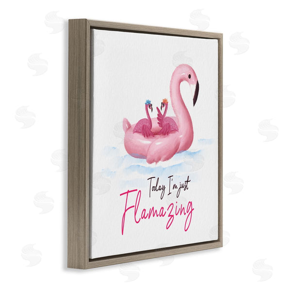 Stupell Industries Ziwei Li | Today I'm Flamazing Flamingoes Wall Art