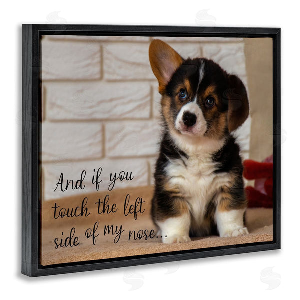 Stupell Industries Ziwei Li | Touch Left Side Funny Dog