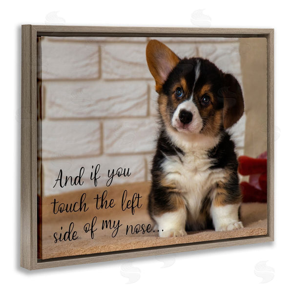 Stupell Industries Ziwei Li | Touch Left Side Funny Dog