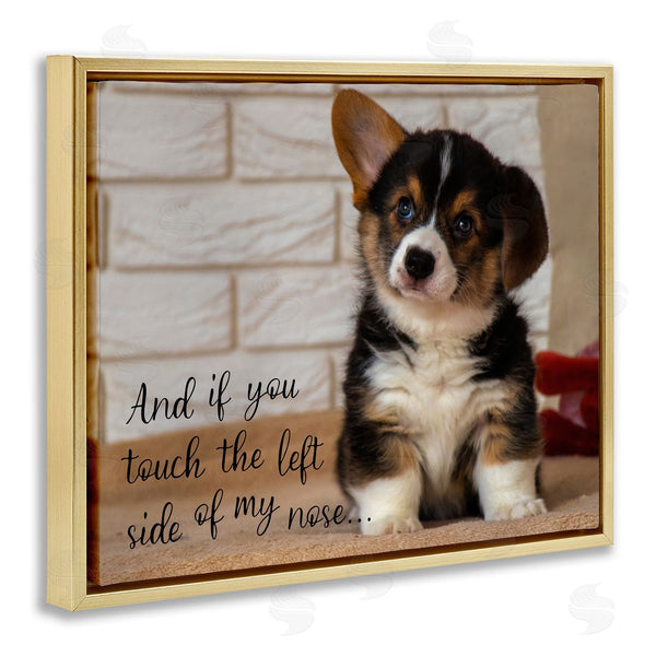 Stupell Industries Ziwei Li | Touch Left Side Funny Dog