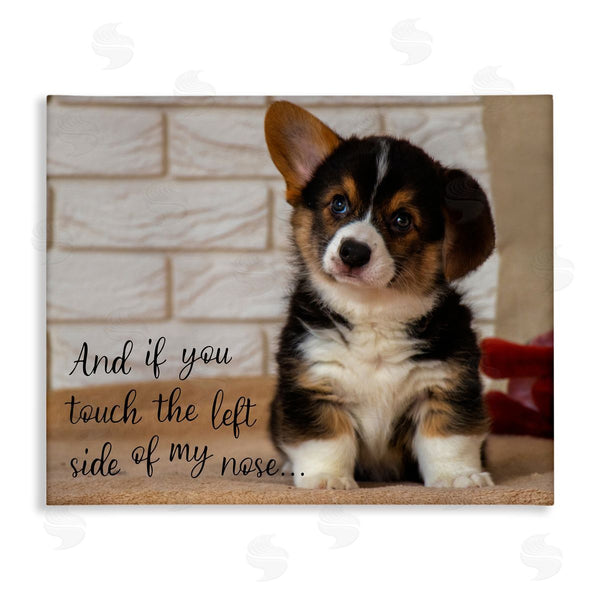 stupell industries Ziwei Li | Touch Left Side Funny Dog