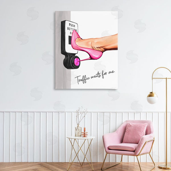 Stupell Industries Ziwei Li | Traffic Waits For Me Heels Wall Art