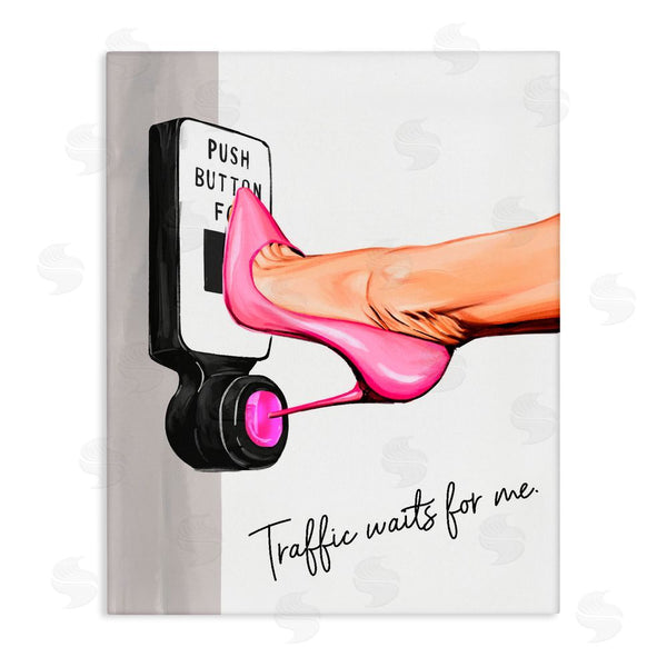 stupell industries Ziwei Li | Traffic Waits for Me Heels Wall Art