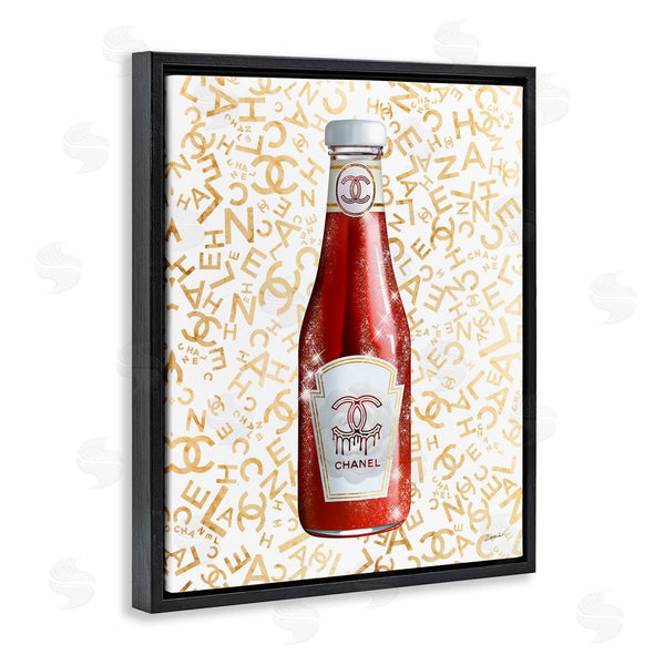 Stupell Industries Ziwei Li | Trendy Diner Ketchup Condiment Luxury Fashion Pattern Wall Art
