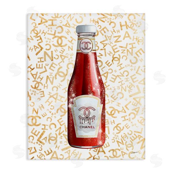 stupell industries Ziwei Li | Trendy Diner Ketchup Condiment Luxury Fashion Pattern Wall Art
