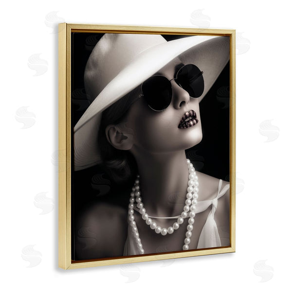 Stupell Industries Ziwei Li | Trendy Girl With Striped Lips