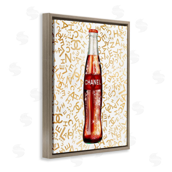 Stupell Industries Ziwei Li | Trendy Glam Pattern Vintage Style Soda Bottle Wall Art