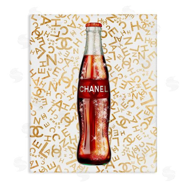 stupell industries Ziwei Li | Trendy Glam Pattern Vintage Style Soda Bottle Wall Art
