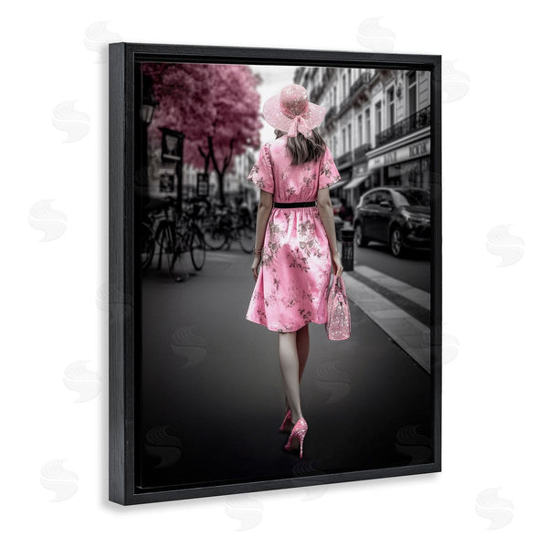 Stupell Industries Ziwei Li | Trendy Woman In City Wall Art