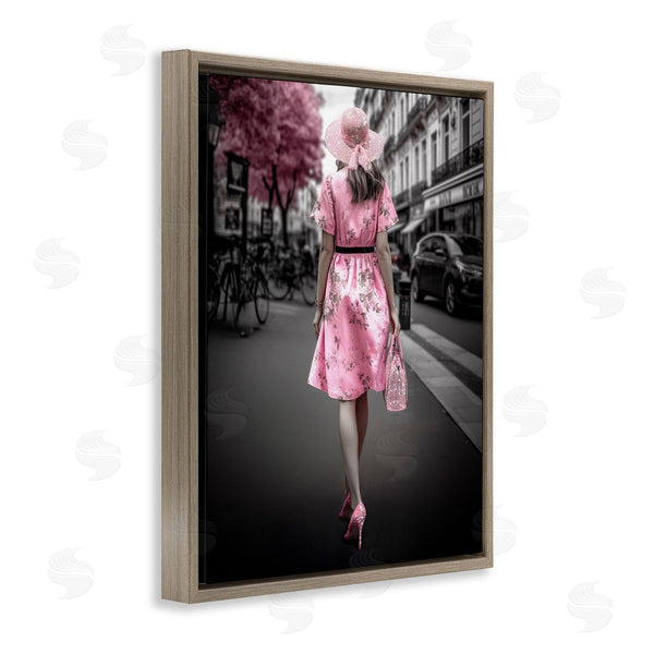 Stupell Industries Ziwei Li | Trendy Woman In City Wall Art