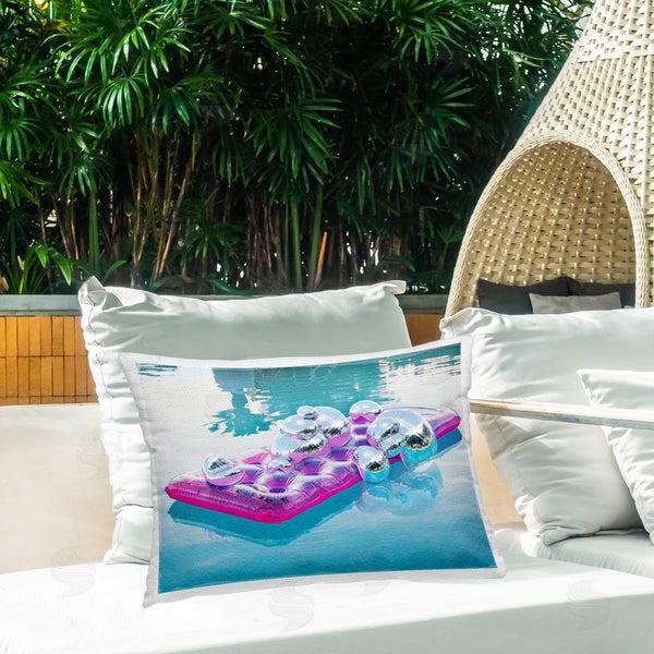 Stupell Industries Ziwei Li | Tropical Disco Pool Float